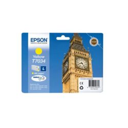 Epson Big Ben T7024 Xl DURABrite Ultra Ink, High Yield Ink Cartridge, Yellow Single Pack, C13T70244010